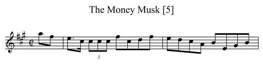 Money Musk [5], The  - staff notation