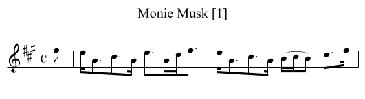 Monie Musk [1] - staff notation