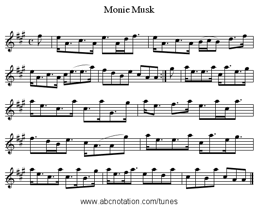 Monie Musk - staff notation