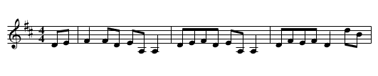 Monsignor's Blessing - staff notation
