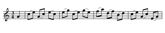 Mons.r Talma's Favorite - staff notation