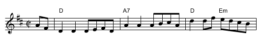 Montgomerie's Hornpipe - staff notation
