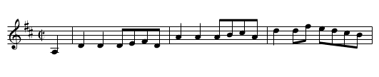 Montgomerie's - staff notation