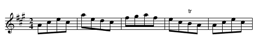 Month of August, The - staff notation