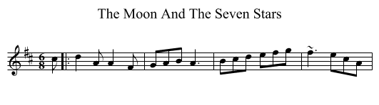 Moon And The Seven Stars, The  - staff notation
