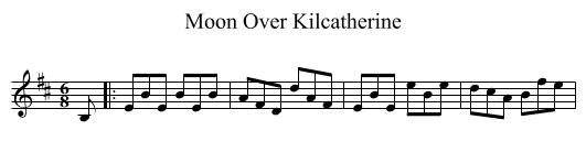 Moon Over Kilcatherine - staff notation