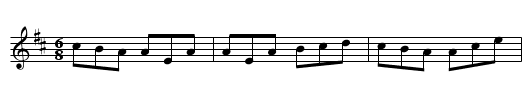 Mooncoin Jig, The - staff notation