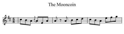 Mooncoin, The  - staff notation