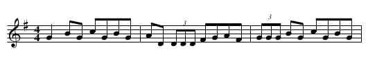Mooney's - staff notation
