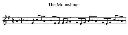 Moonshiner, The  - staff notation
