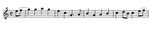 Moore's Favorite [1] - staff notation