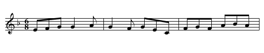 Mopsi dôn; yr hên fford - staff notation