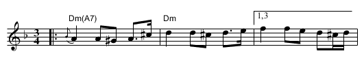 Mora Polskan - staff notation