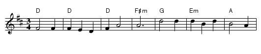 Morag of Dunvegan - staff notation