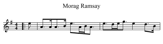 Morag Ramsay - staff notation