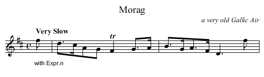 Morag - staff notation