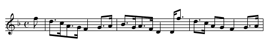 Mòrag - staff notation