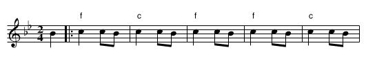 Moravac - staff notation