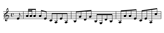 Mordington House - staff notation