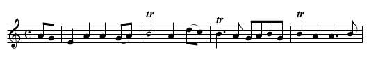 More W Inghean Ghiberlan - staff notation