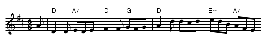 Morecambe Bay - staff notation