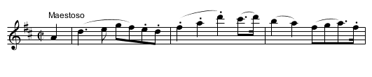 Moreen, The - staff notation