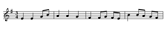 Morfa Rhuddlan - Rhuddlan Marsh - staff notation