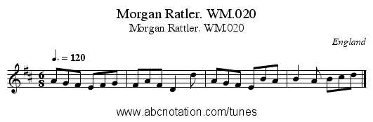 Morgan Ratler. WM.020 - staff notation