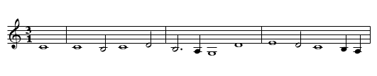 Morgenlied - staff notation