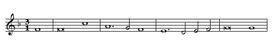 Morgenlied - staff notation