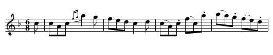 Morgiana [1] - staff notation