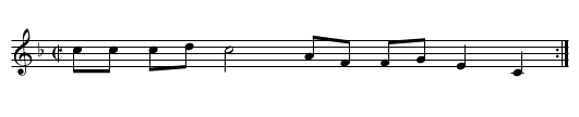 Morisques - staff notation