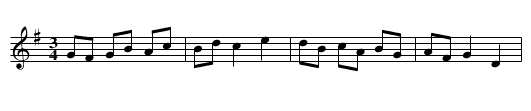 Mormors Träskopolska - staff notation