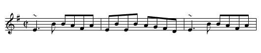 Morning Dew - staff notation