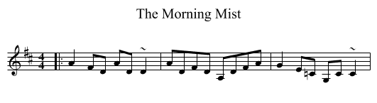 Morning Mist, The  - staff notation