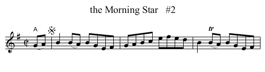 Morning Star   #2, the  - staff notation