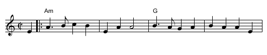 Morpeth Lasses - staff notation