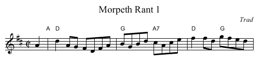 Morpeth Rant 1 - staff notation