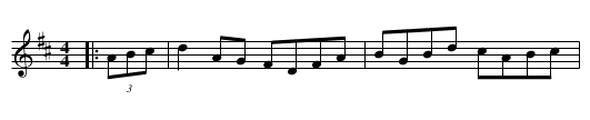 Morpeth Rant, Billy Pigg - staff notation