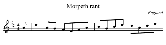 Morpeth rant - staff notation