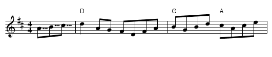 Morpeth Rant - staff notation