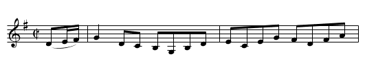 Morpeth Rant - staff notation