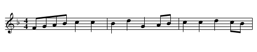 Morris Dance (no name) - staff notation