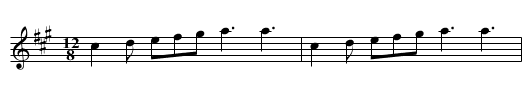 Morris Dance - staff notation