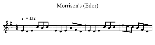 Morrison's (Edor) - staff notation