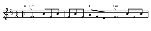 Morrison's Jig [AABBC] - staff notation