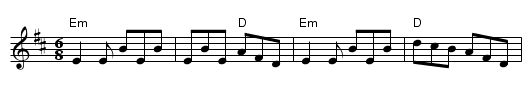 Morrison's Jig - staff notation