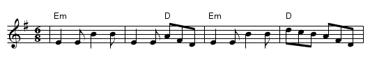Morrison's Jig - staff notation