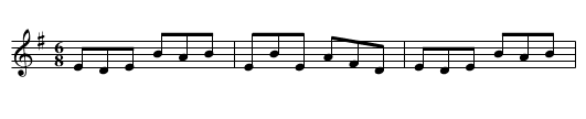 Morrison's Jig - staff notation