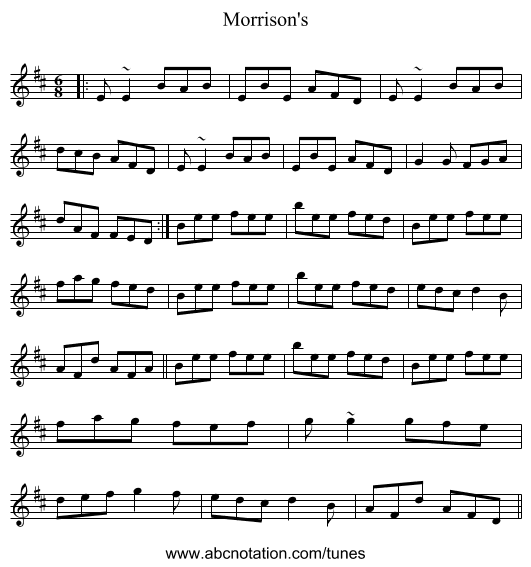 Morrison's - staff notation